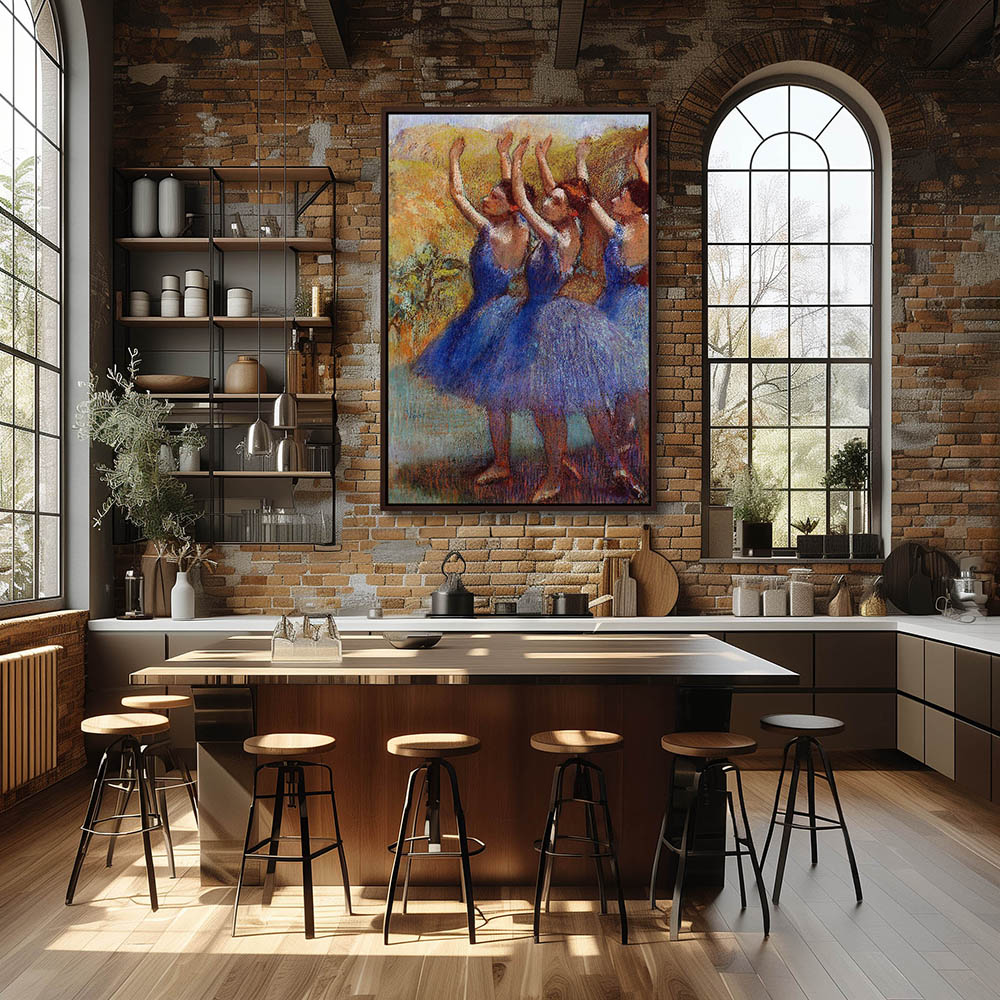 Three Dancers in Purple Skirts - Image 3