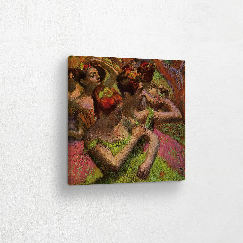 Ballerinas Adjusting Their Dresses