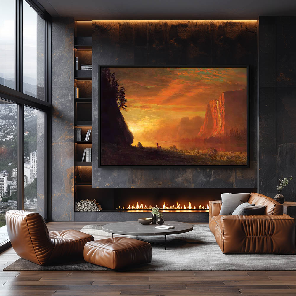 Deer at Sunset - Image 2