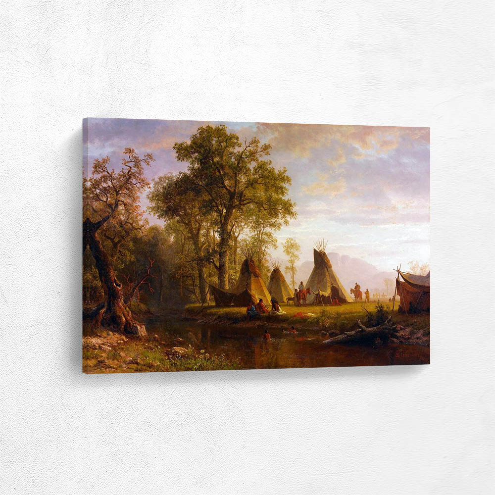 Indian Encampment, Late Afternoon