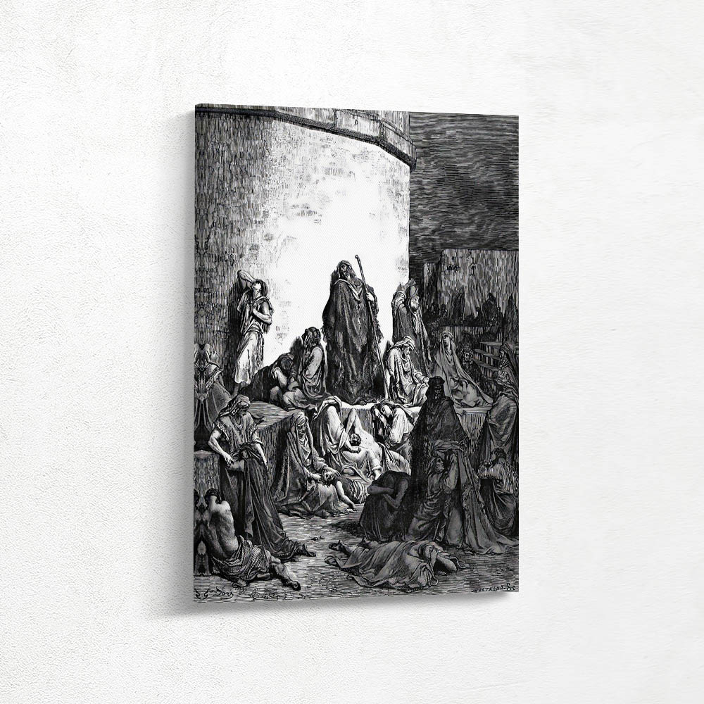 The People Mourning over the Ruins of Jerusalem, Lamentations 1:1-2