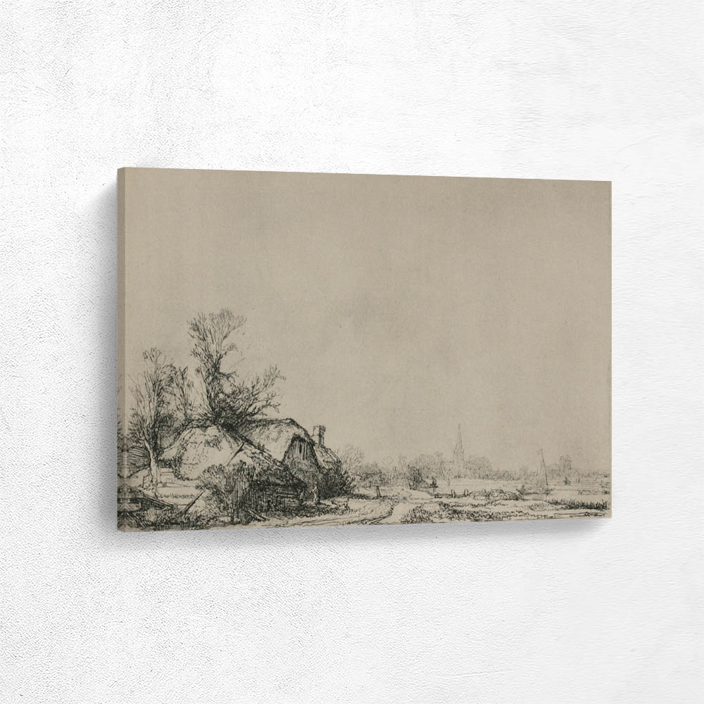 A Village with a River