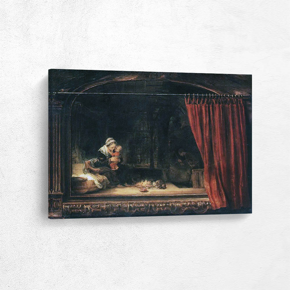 Holy Family with a Curtain