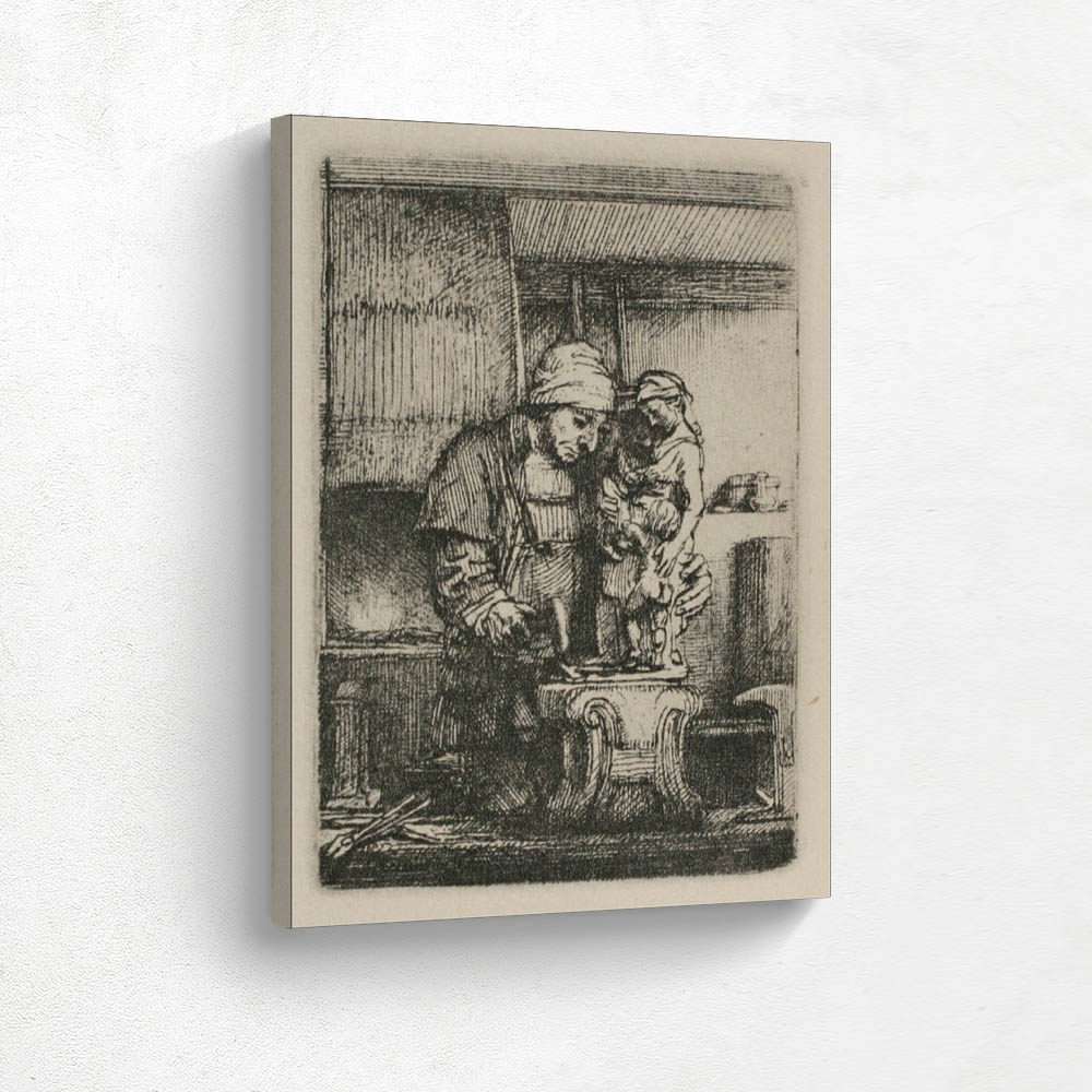 An Artist Drawing from the Model