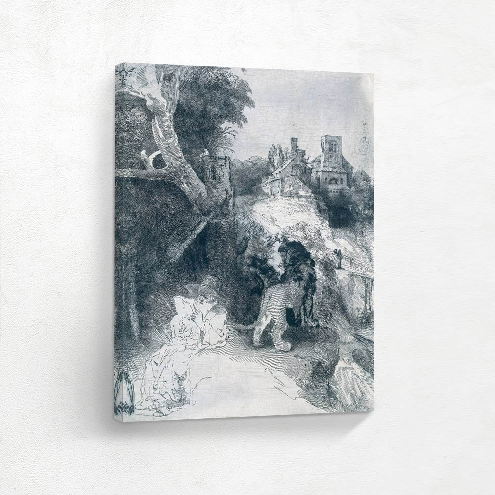 St Jerome in an Italian Landscape