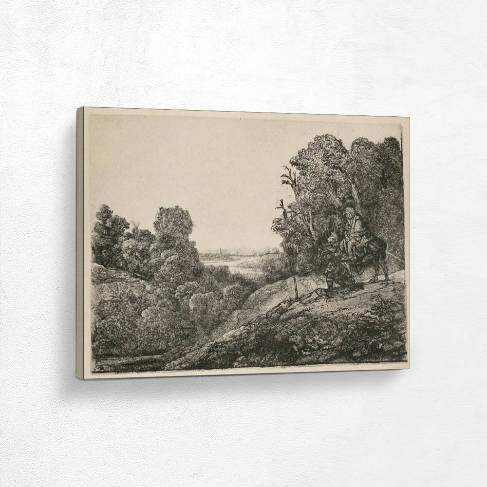 The Flight into Egypt Called in the Style of Elzheimer