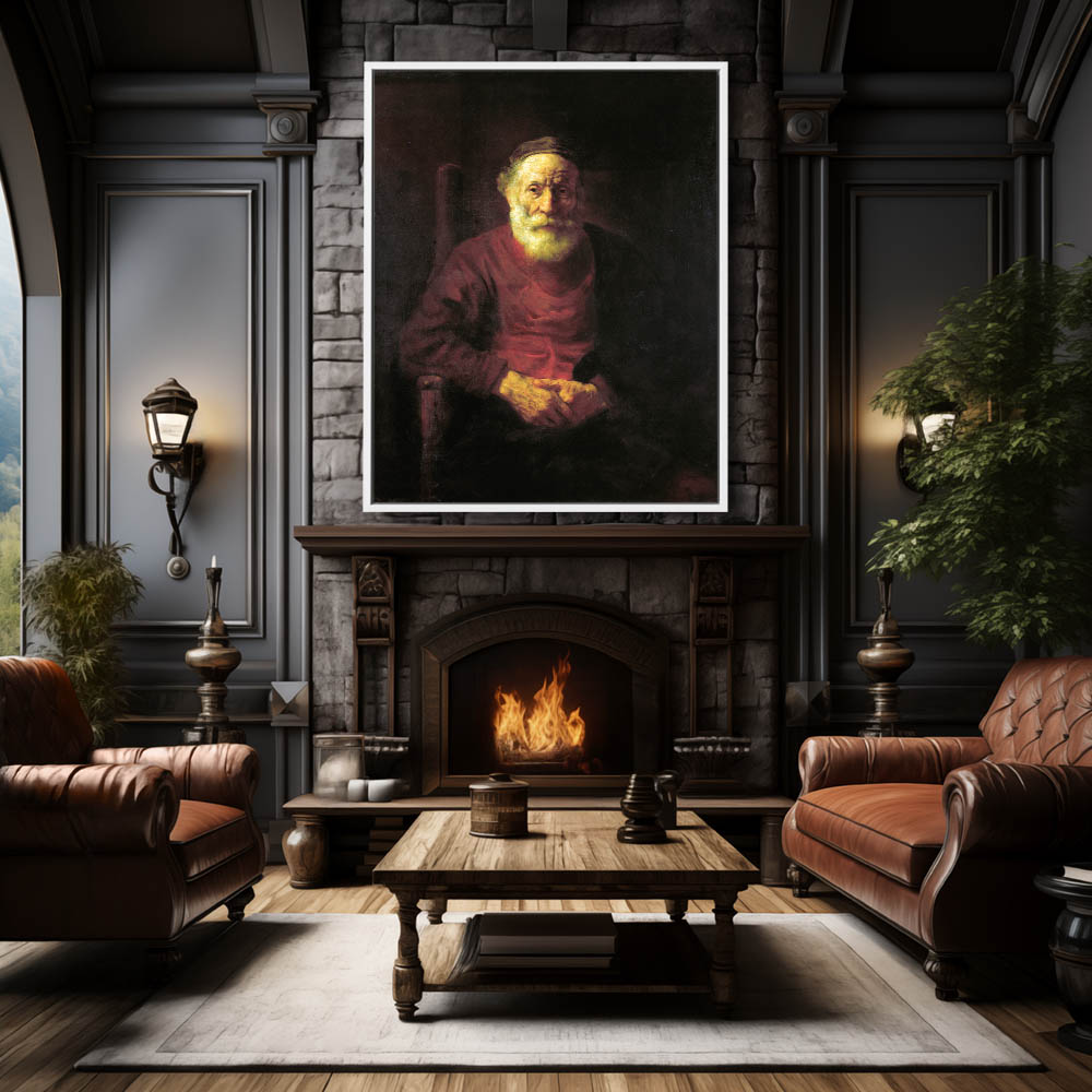 Portrait of an Old Man in Red - Image 4