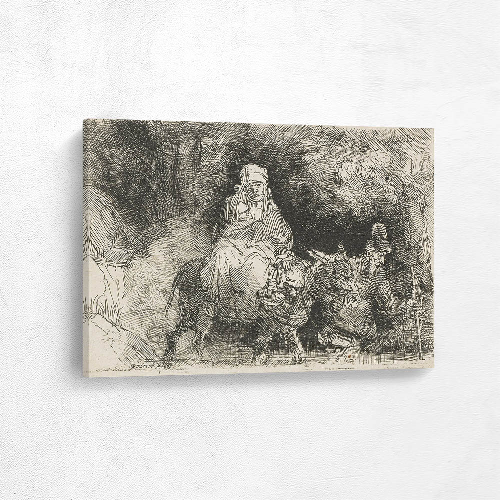The Flight into Egypt Crossing a Brook