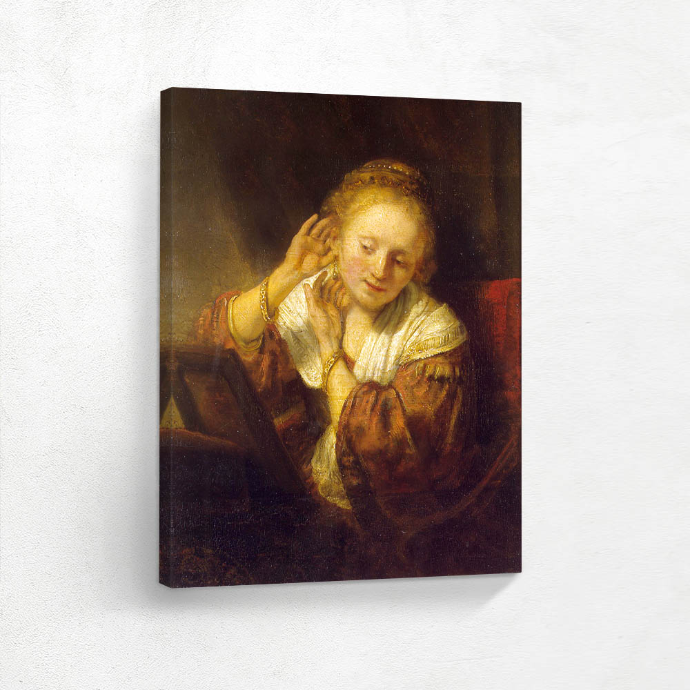 Young Woman Trying Earrings