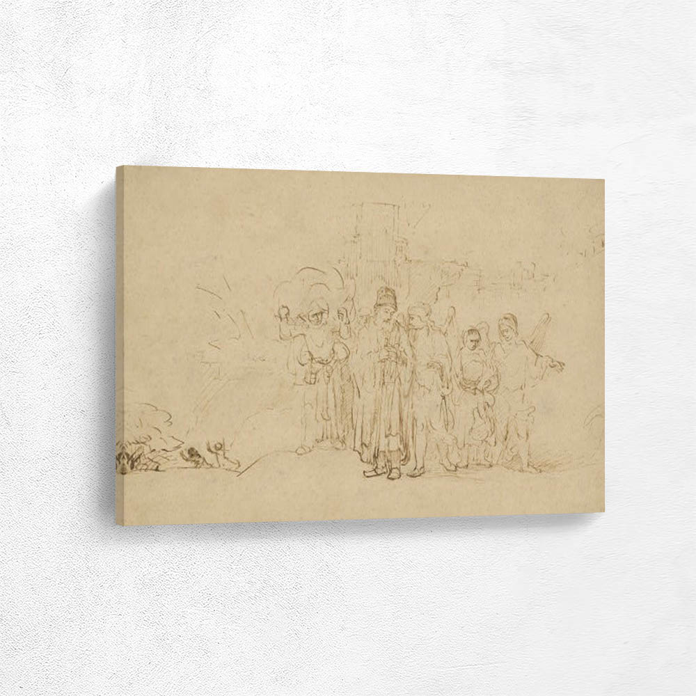 Lot and His Family Leaving Sodom