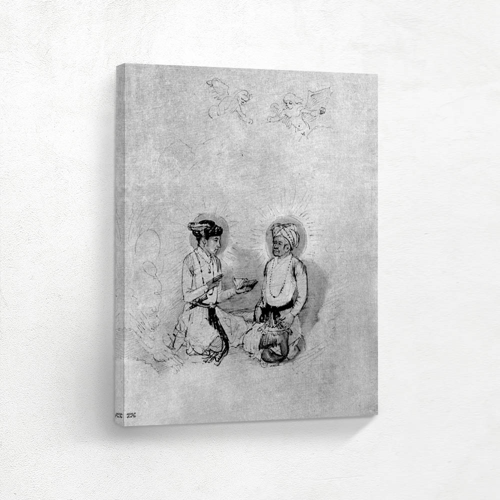 Emperor Akbar and His Son Emperor Djahangir