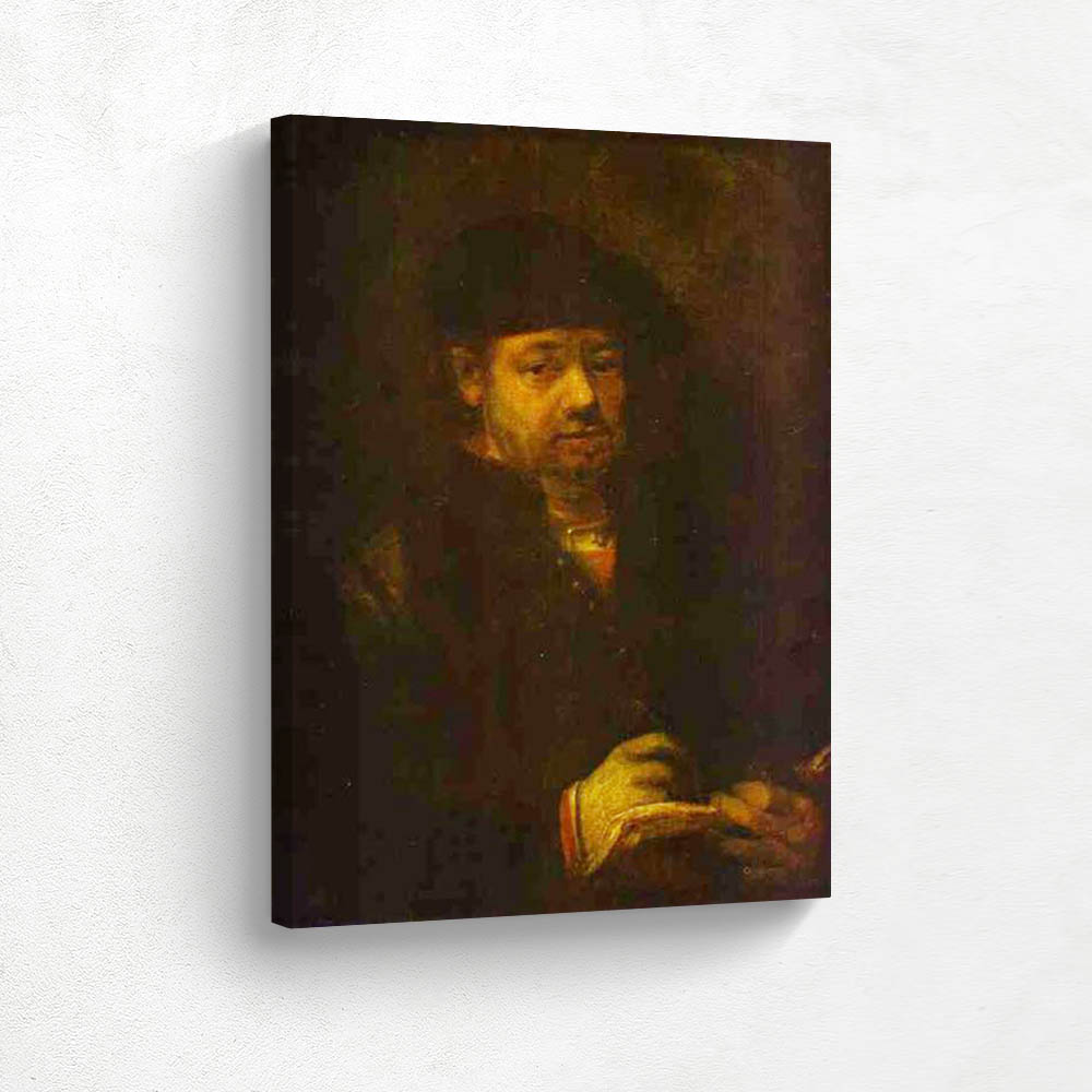 Self Portrait with a Sketch Book