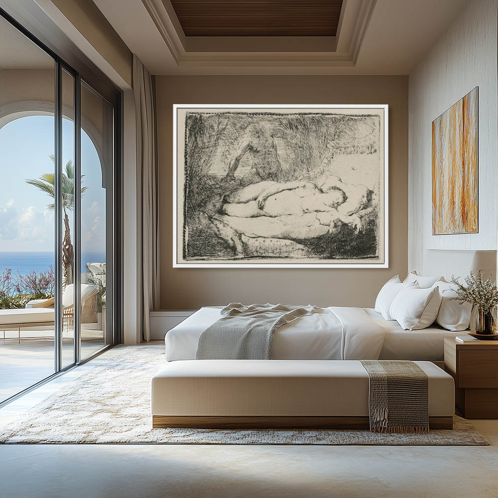 A Woman Lying on a Bed - Image 4