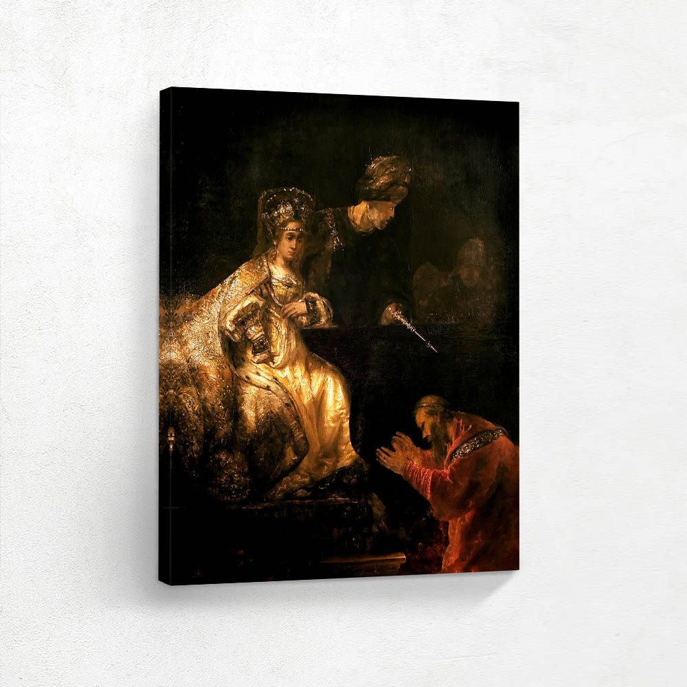 Haman Begging Esther for Mercy