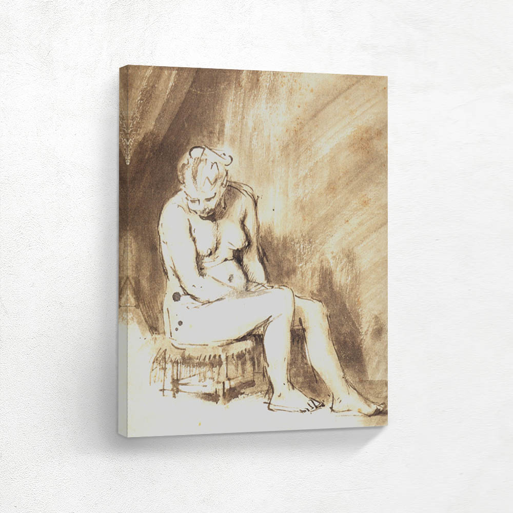 A Seated Female Nude