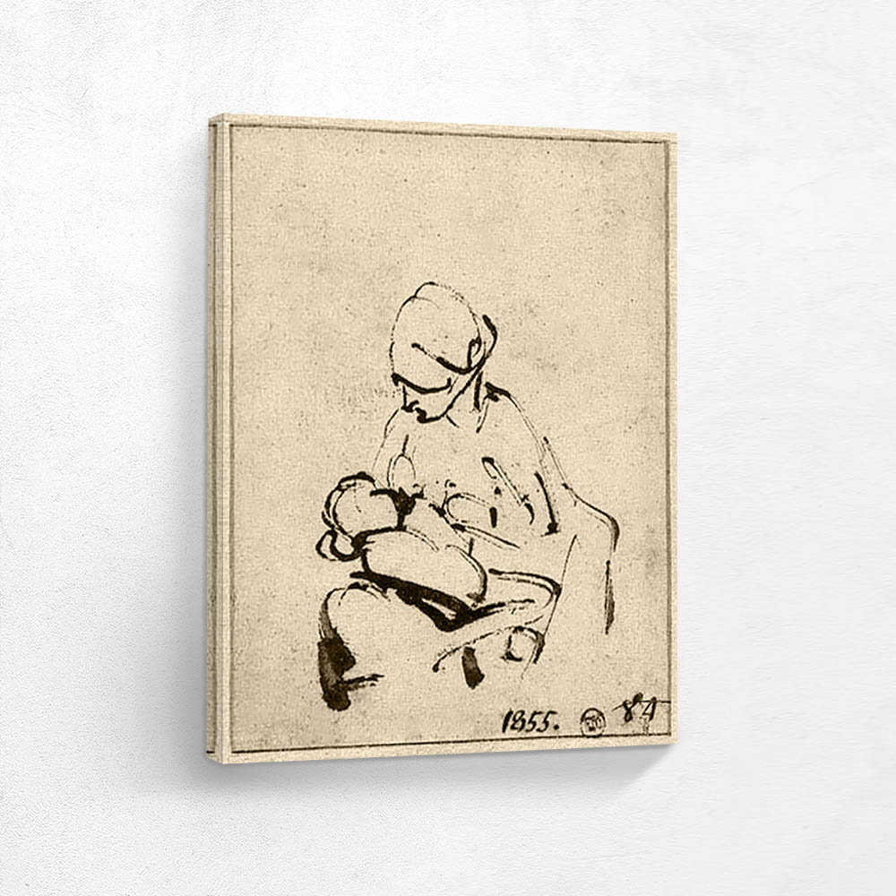 Woman Suckling a Child