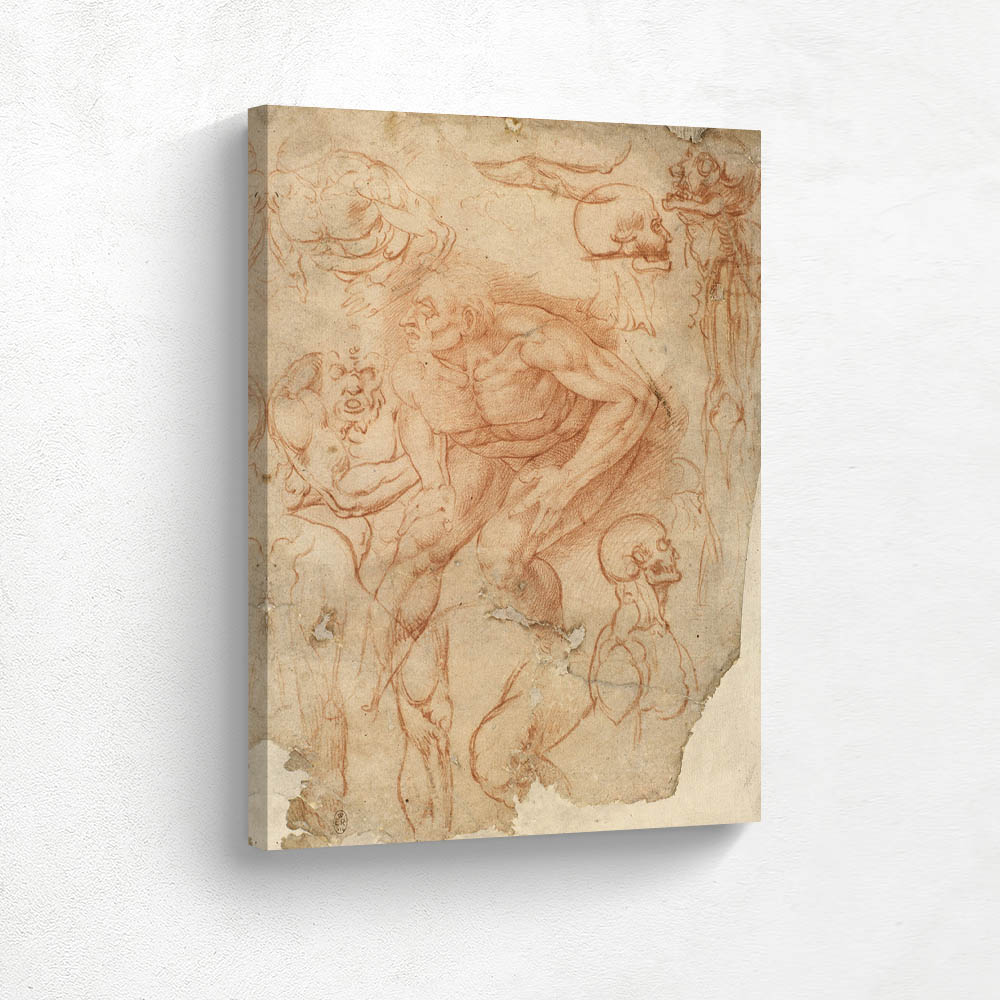 Studies of Figures of Demons from the Last Judgement