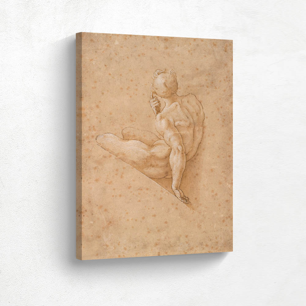 Seated Male Nude