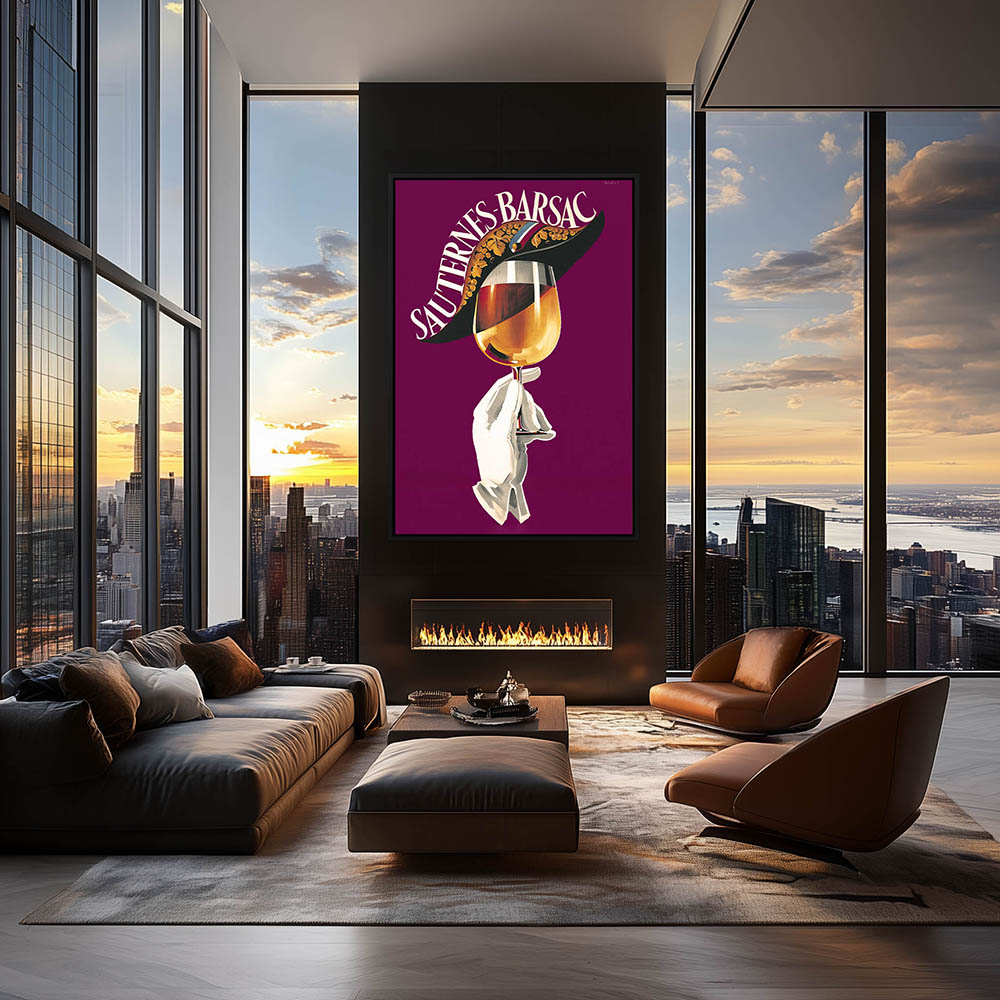 Sauternes Barsac Wine Poster - Image 2