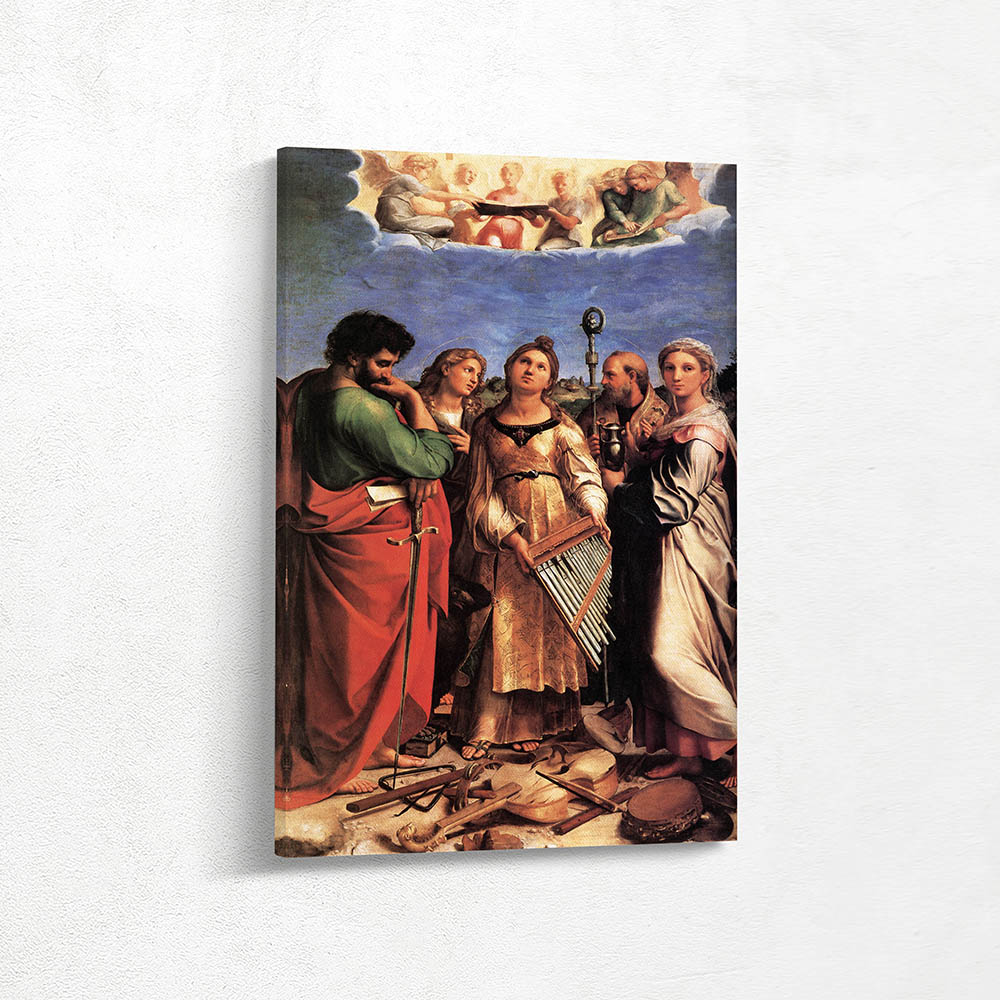 St Cecilia with St Paul St John Evangelist