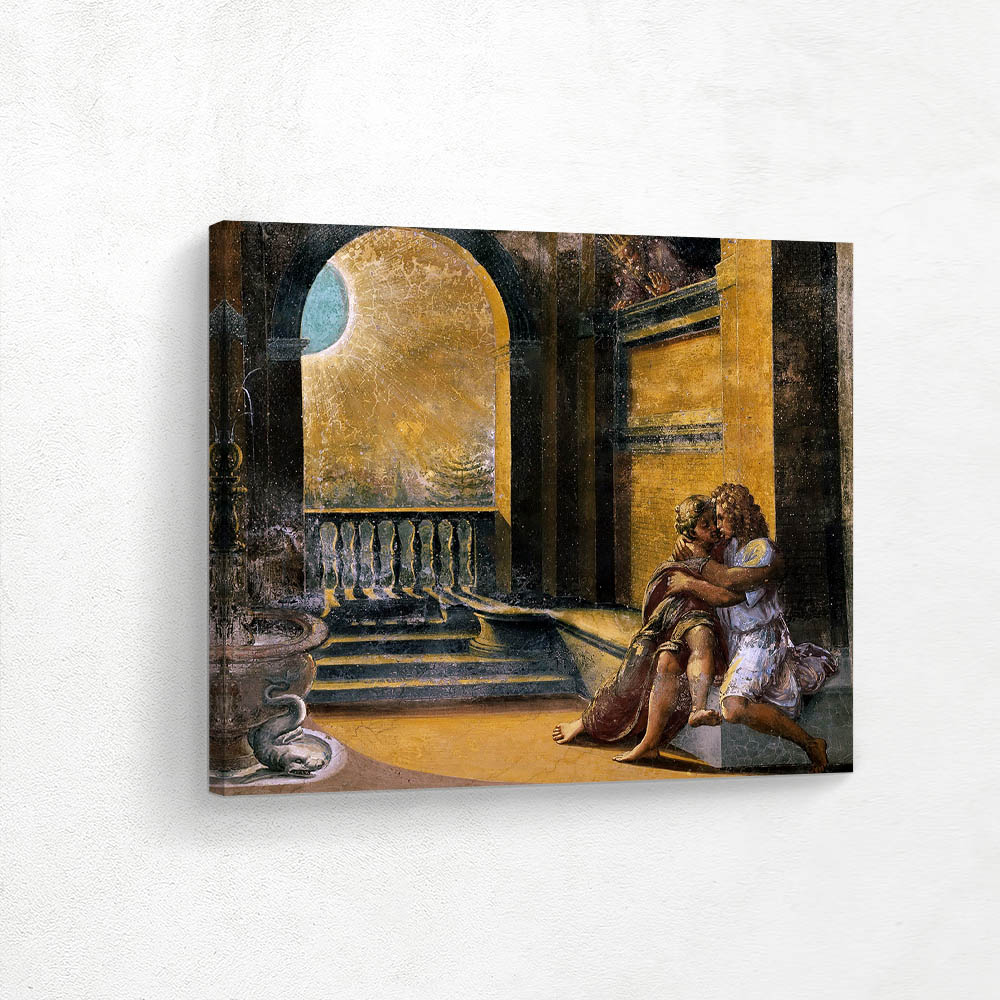 Isaac and rebecca Spied upon by Abimelech