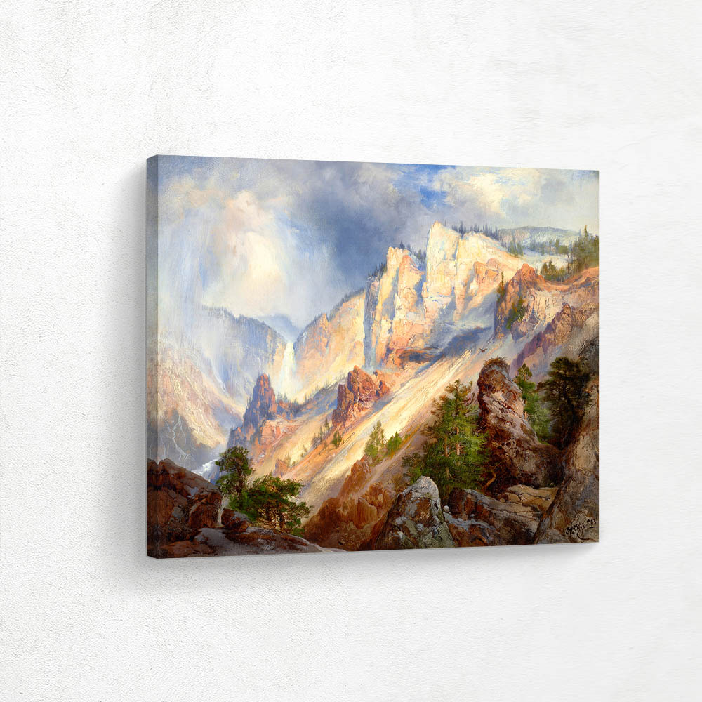 A Passing Shower in the Yellowstone Cañon