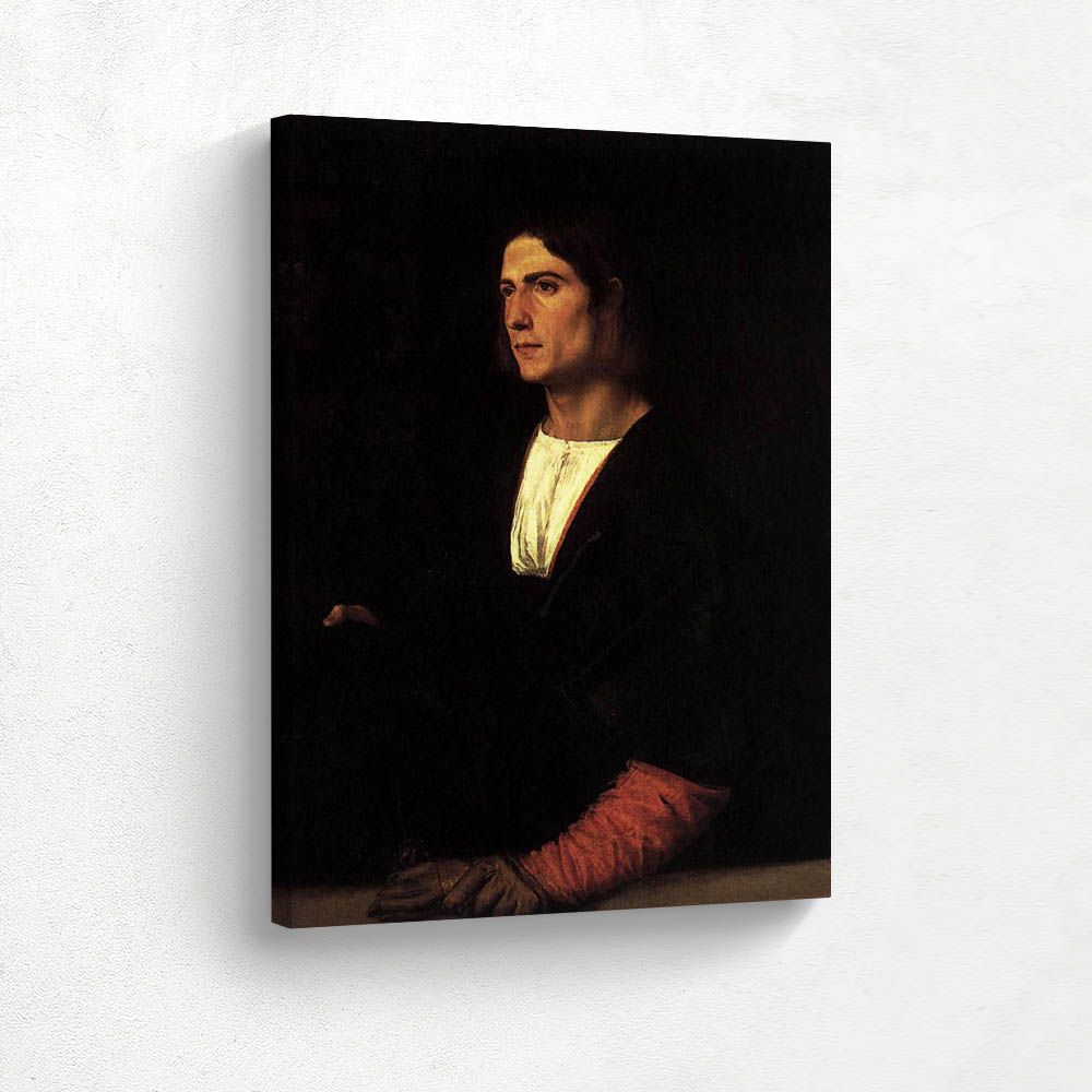 Young Man with Cap and Gloves