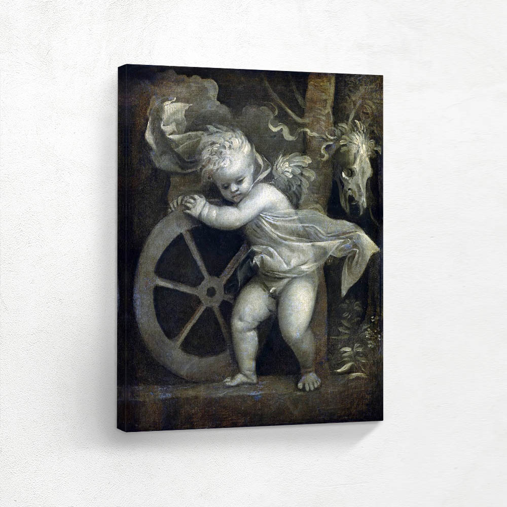 Cupid with the Wheel of Fortune