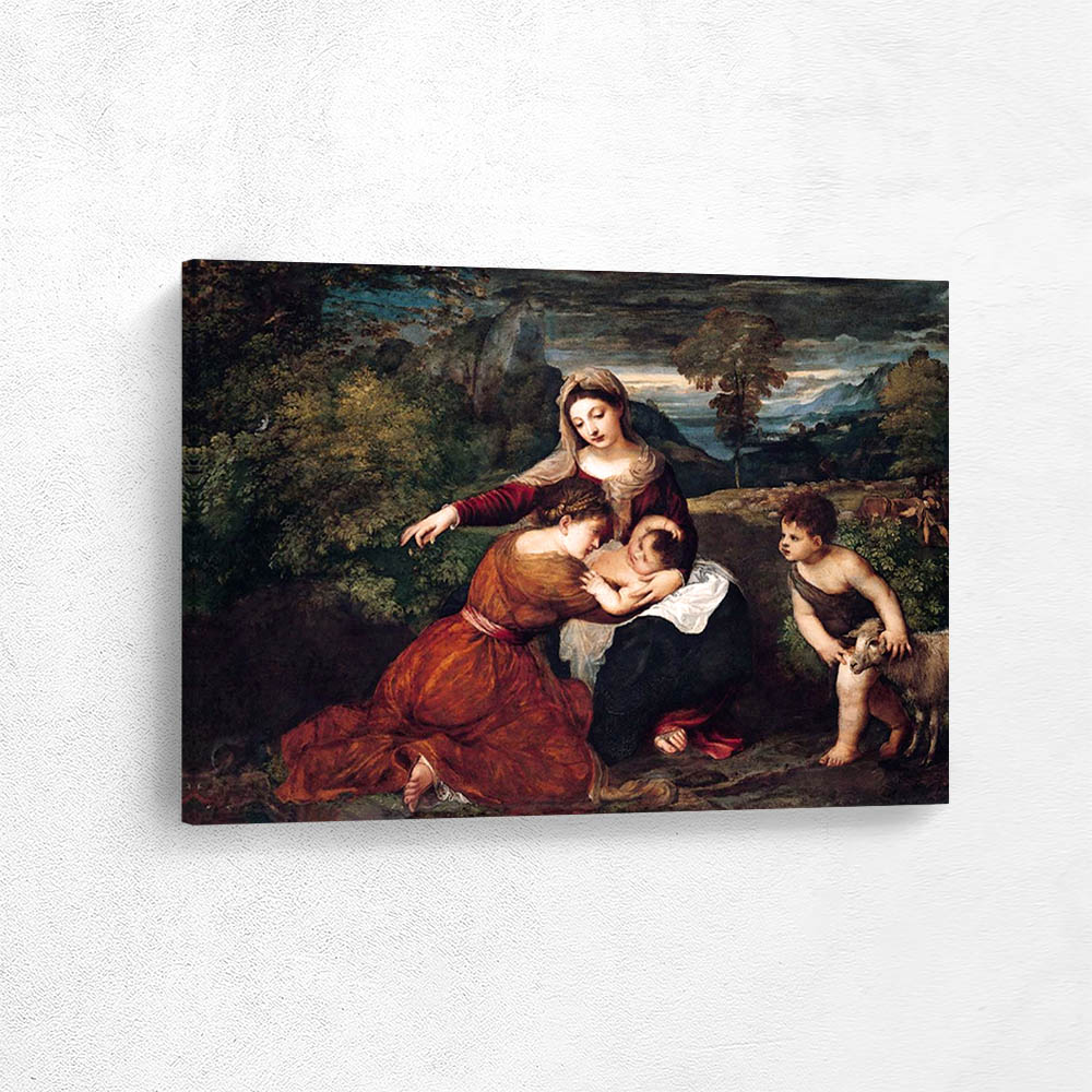 Virgin and Child with Saint and Saint John