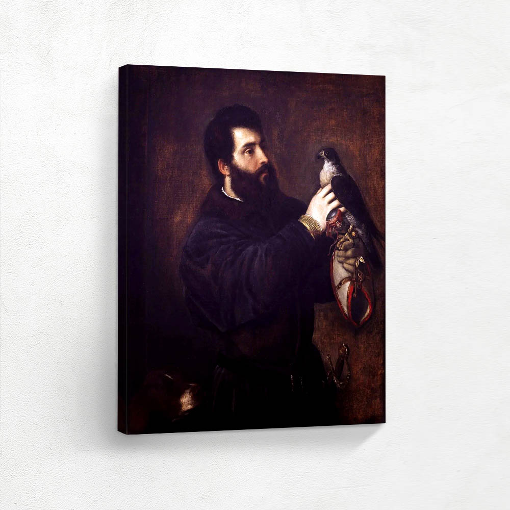 Giorgio Cornaro with a Falcon