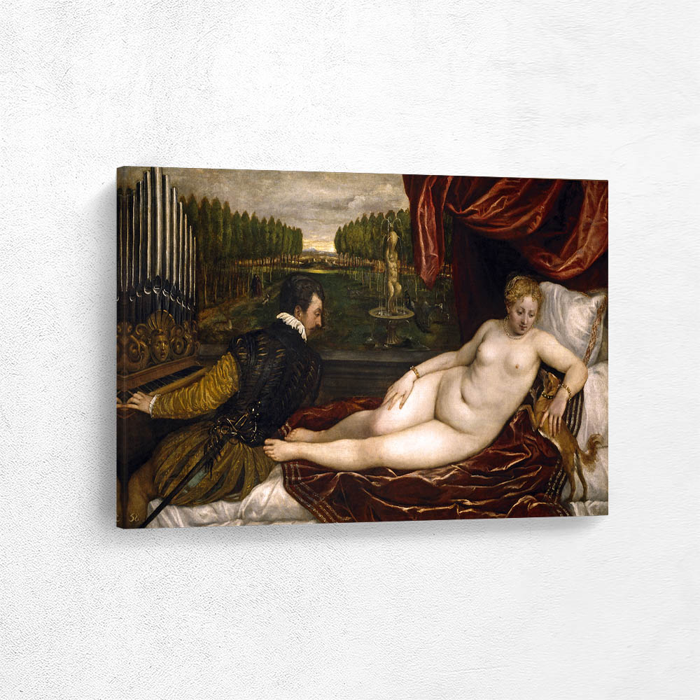 Venus and an Organist and a Little Dog