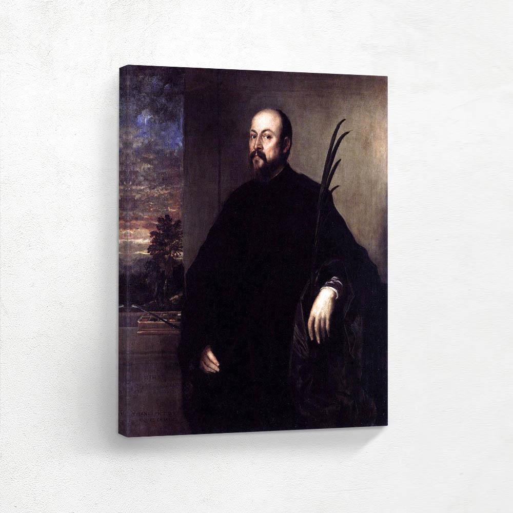 Portrait of a Painter with a Plam Leaf