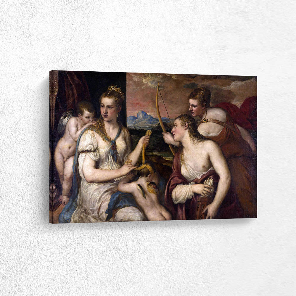 Venus Blindfolding Cupid