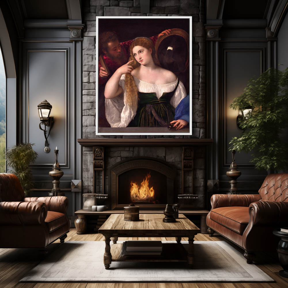 Portrait of a Woman at her Toilet – Great Canvas Arts