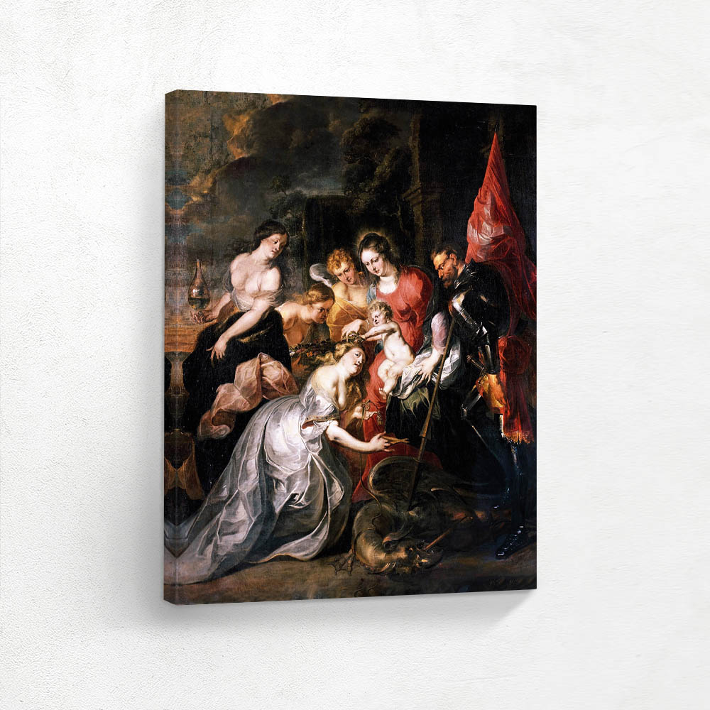 Baptized by St George Madonna and Child Give Blessing