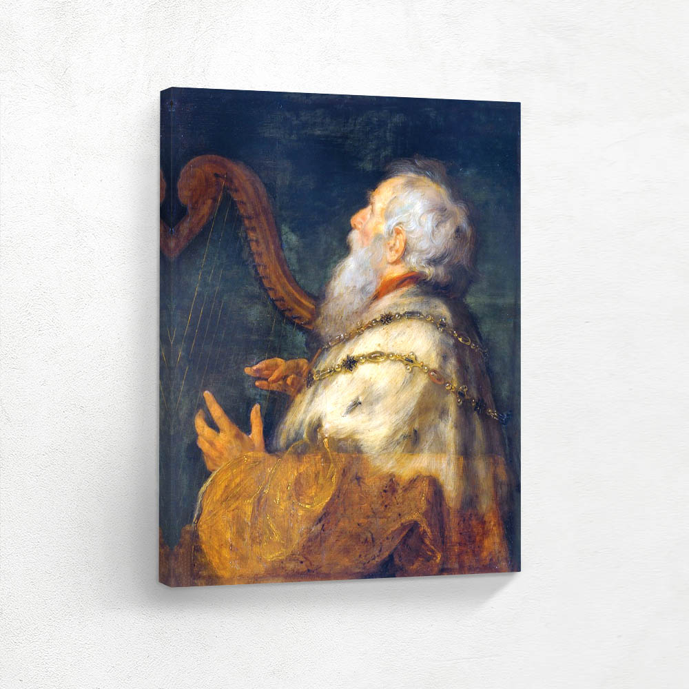 King David Playing the Harp