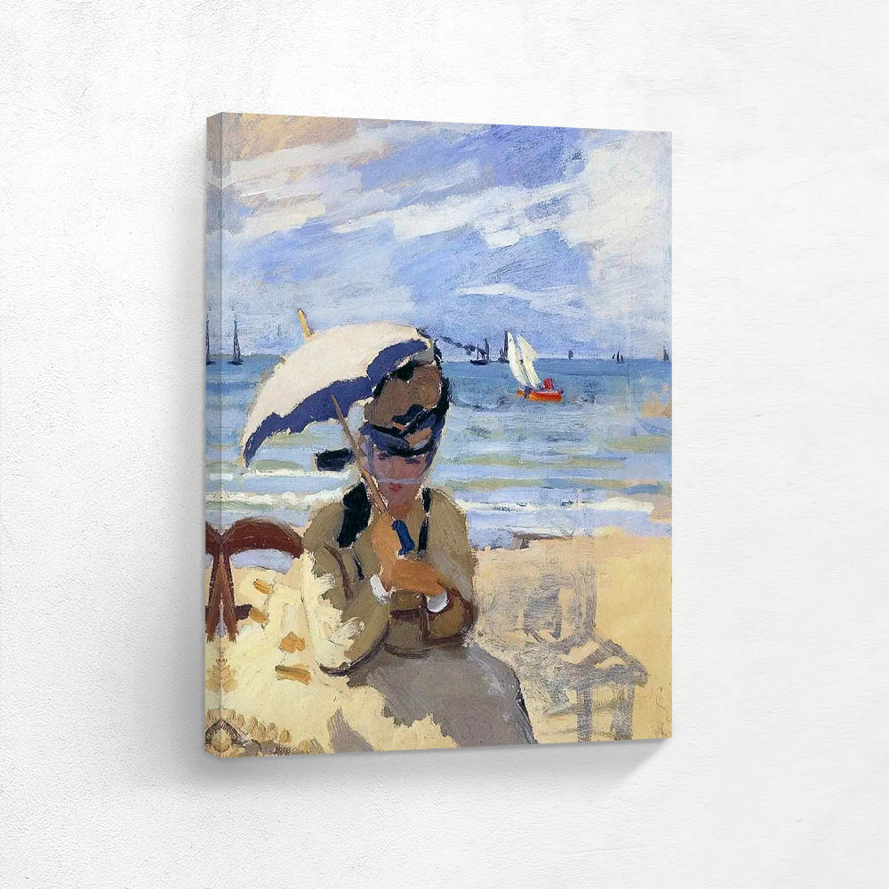 Camille Sitting on the Beach at Trouville