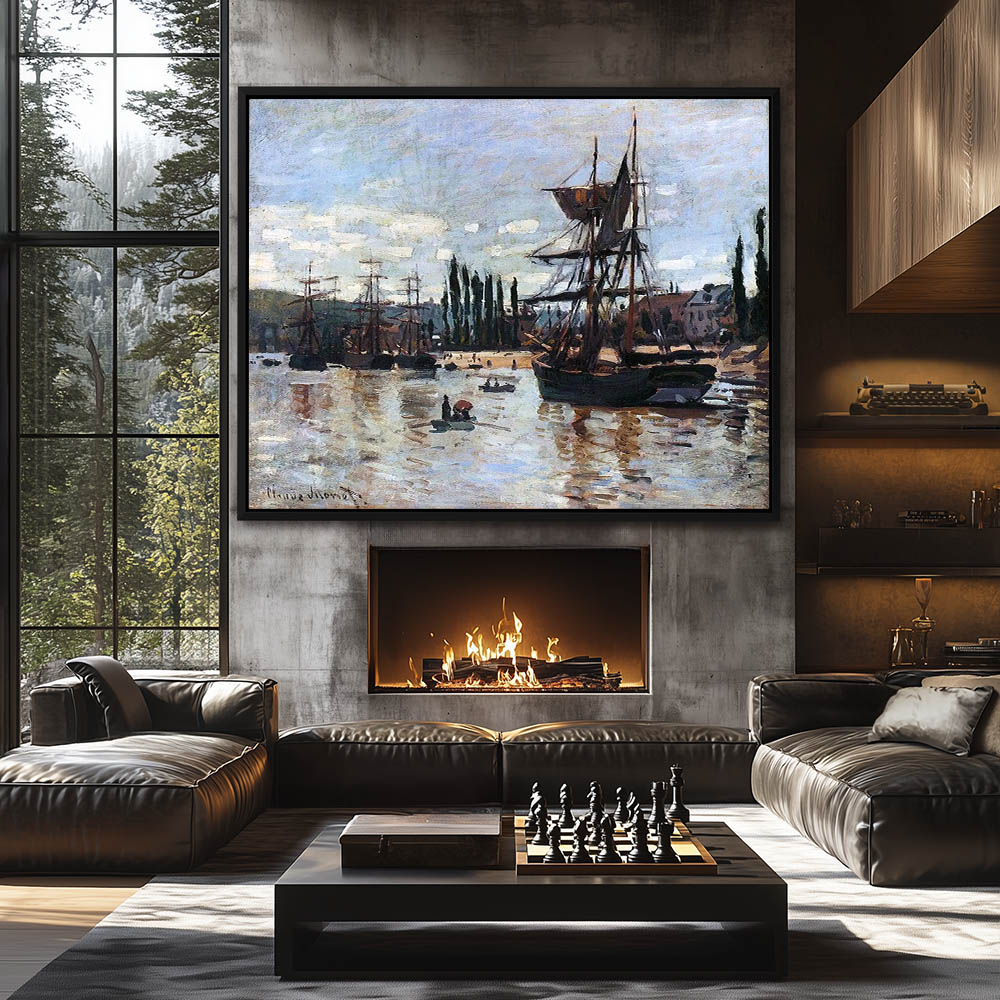 Boats at Rouen – Great Canvas Arts