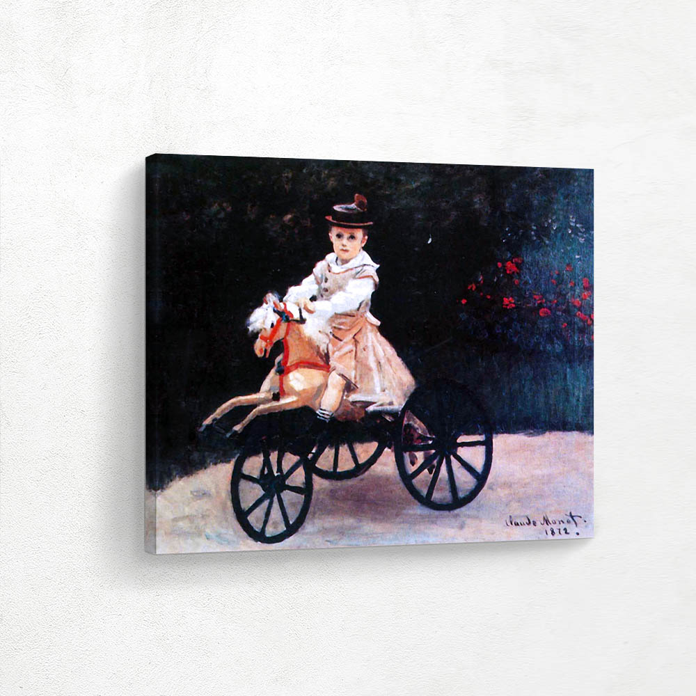 Jean Monet on a Mechanical Horse