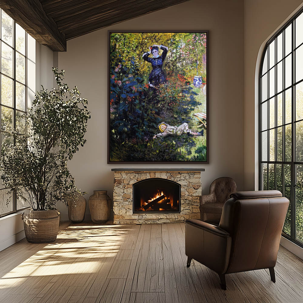 Camille and Jean Monet in the Garden at Argenteuil - Image 3