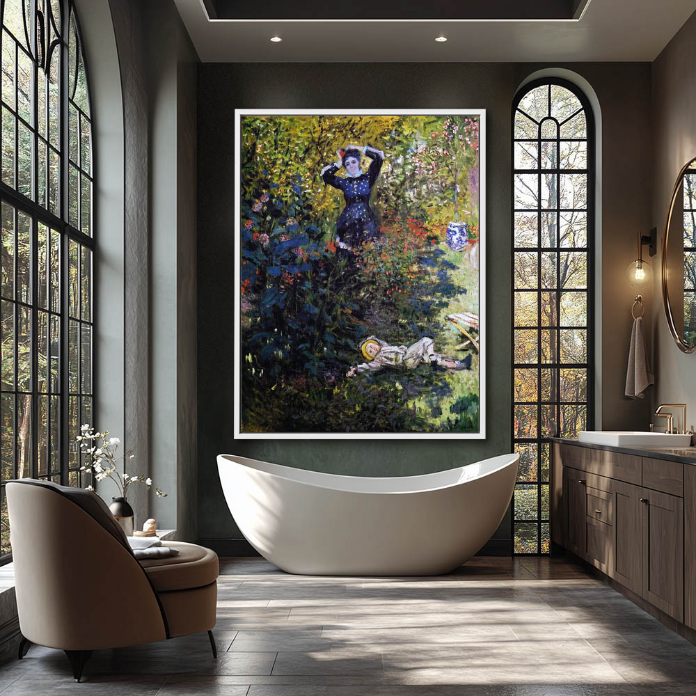 Camille and Jean Monet in the Garden at Argenteuil - Image 4