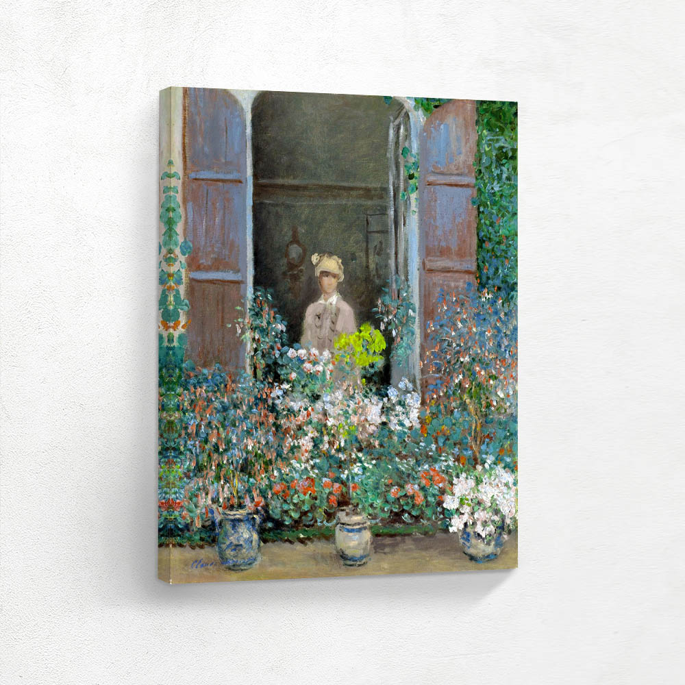 Camille Monet at the Window, Argentuile