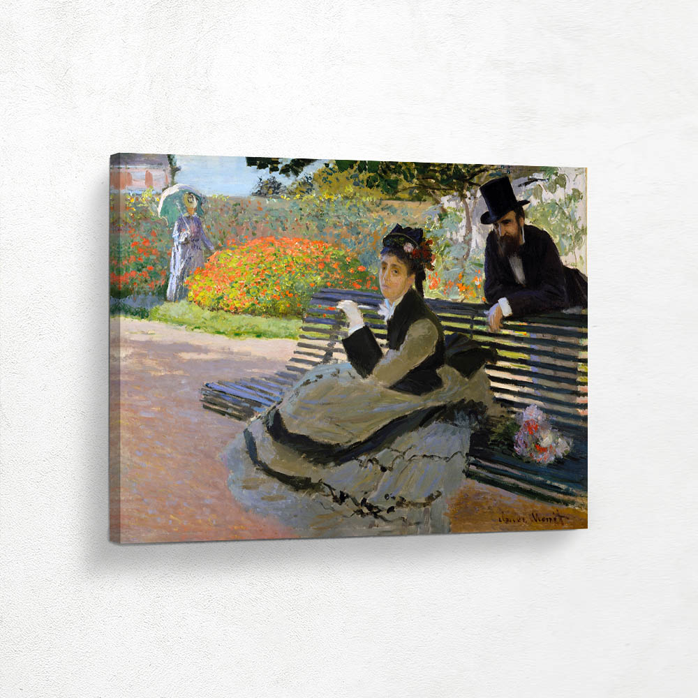 Camille Monet on a Garden Bench
