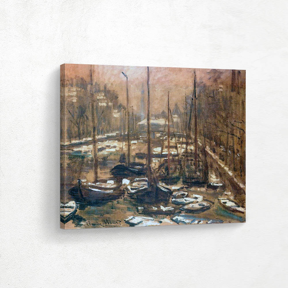 Geldersekade of Amsterdam Invierno