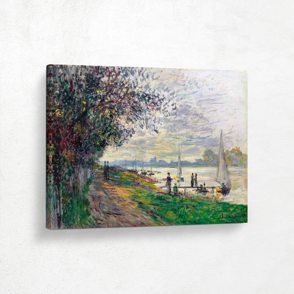 The Riverbank at Petit Gennevilliers Sunset