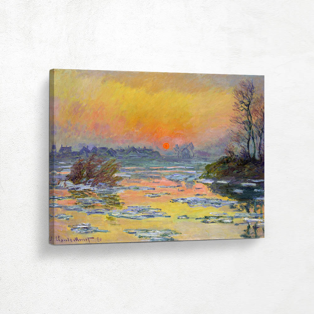 Sunset on the Seine in Winter