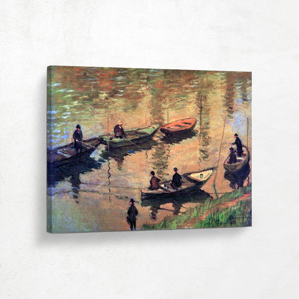 Angelrs on the Seine at Poissy Angelrs on the Seine at Poissy