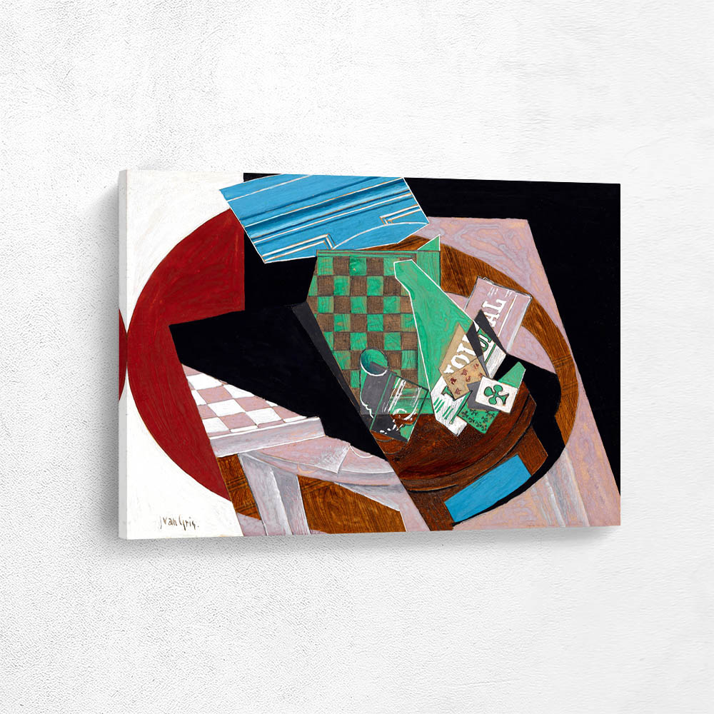 Checkerboard and Playing Cards