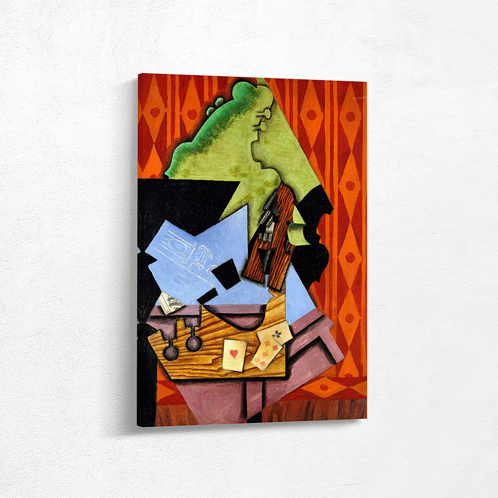 Violin and Playing Cards on a Table Violin and Playing Cards on a Table