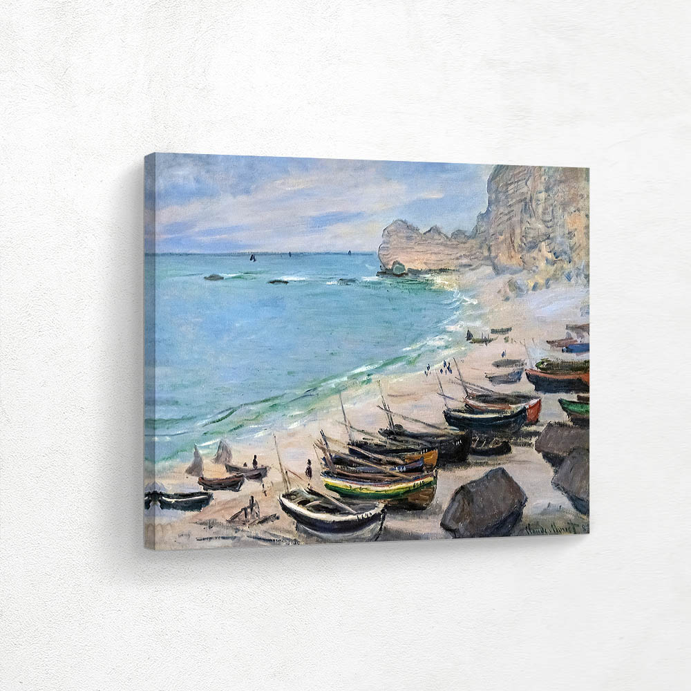 Boats on the Beach at Etretat